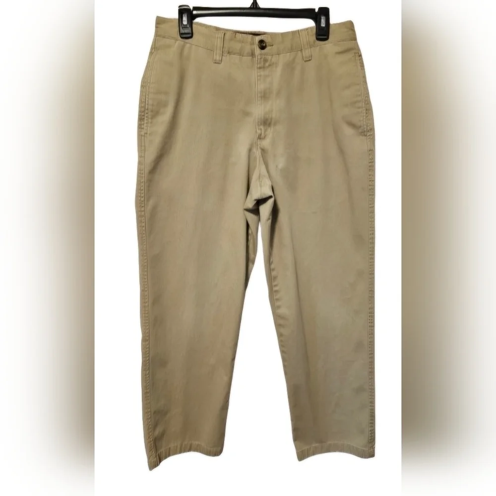 Eddie Bauer Ruston Relaxed Fit Khaki Pants Men's Size 33 x 32